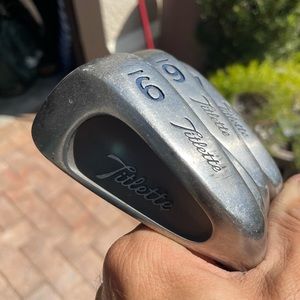 Vintage Titlette  4 Pc Iron Set In Right Handed